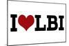 I Heart LBI-Lantern Press-Mounted Art Print