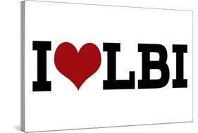 I Heart LBI-Lantern Press-Stretched Canvas