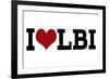 I Heart LBI-Lantern Press-Framed Premium Giclee Print