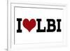 I Heart LBI-Lantern Press-Framed Art Print