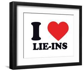 I Heart Lie-Ins-null-Framed Giclee Print