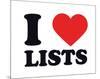 I Heart Lists-null-Mounted Giclee Print