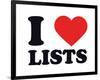 I Heart Lists-null-Framed Giclee Print