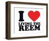 I Heart Living the Reem-null-Framed Giclee Print