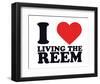 I Heart Living the Reem-null-Framed Giclee Print