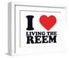 I Heart Living the Reem-null-Framed Giclee Print