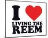 I Heart Living the Reem-null-Mounted Giclee Print