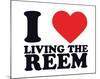 I Heart Living the Reem-null-Mounted Giclee Print