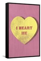 I Heart Me Candy-null-Framed Stretched Canvas