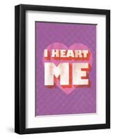 I Heart Me-null-Framed Art Print