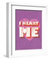 I Heart Me-null-Framed Art Print