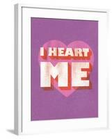 I Heart Me-null-Framed Art Print