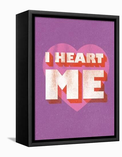 I Heart Me-null-Framed Stretched Canvas