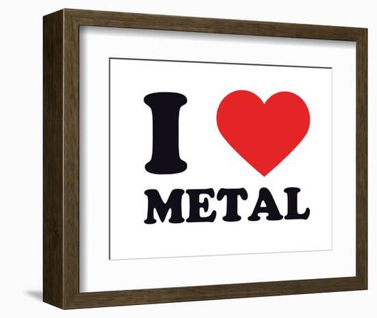 I Heart Metal-null-Framed Giclee Print