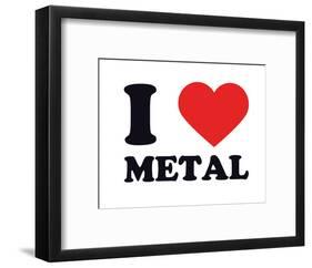 I Heart Metal-null-Framed Giclee Print