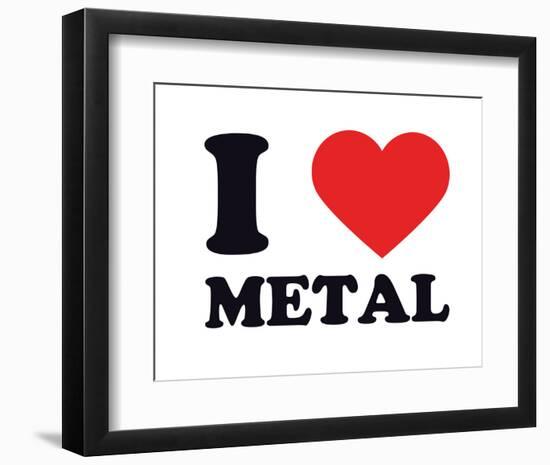 I Heart Metal-null-Framed Giclee Print