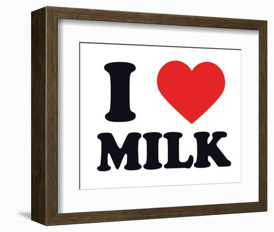 I Heart Milk-null-Framed Giclee Print