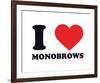 I Heart Monobrows-null-Framed Giclee Print