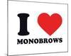 I Heart Monobrows-null-Mounted Giclee Print