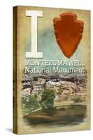 I Heart Montezuma Well National Monument, Arizona-Lantern Press-Stretched Canvas