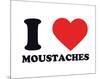 I Heart Moustaches-null-Mounted Giclee Print