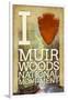 I Heart Muir Woods National Monument-Lantern Press-Framed Art Print