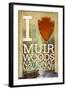 I Heart Muir Woods National Monument-Lantern Press-Framed Art Print