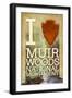 I Heart Muir Woods National Monument-Lantern Press-Framed Art Print