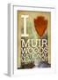 I Heart Muir Woods National Monument-Lantern Press-Framed Art Print