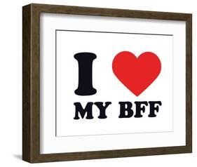 I Heart My BFF-null-Framed Giclee Print