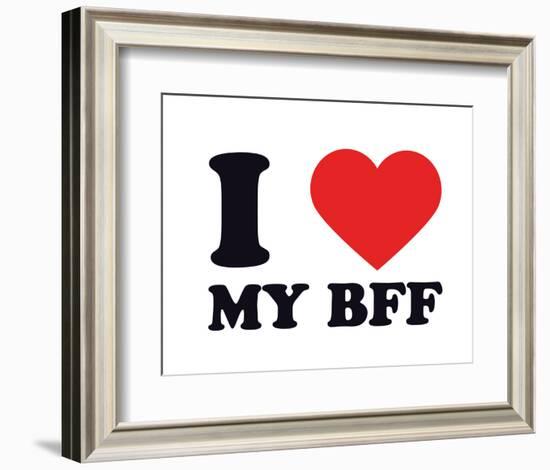 I Heart My BFF-null-Framed Giclee Print