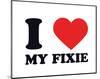 I Heart my Fixie-null-Mounted Giclee Print