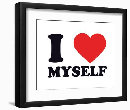 I Heart Myself-null-Framed Giclee Print