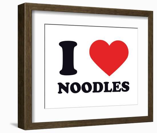 I Heart Noodles-null-Framed Giclee Print