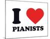 I Heart Pianists-null-Mounted Giclee Print