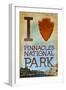 I Heart Pinnacles National Park-Lantern Press-Framed Art Print
