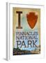 I Heart Pinnacles National Park-Lantern Press-Framed Art Print