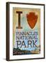 I Heart Pinnacles National Park-Lantern Press-Framed Art Print