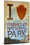 I Heart Pinnacles National Park-Lantern Press-Mounted Art Print