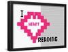 I Heart Pixel Reading 1-null-Framed Poster