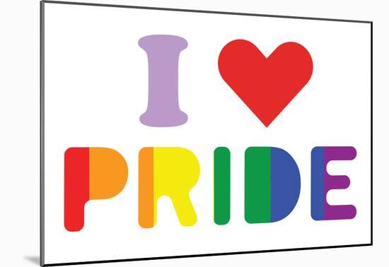 I Heart Pride-null-Mounted Poster