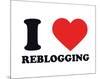 I Heart Reblogging-null-Mounted Giclee Print