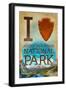 I Heart Rocky Mountain National Park, Colorado-Lantern Press-Framed Art Print