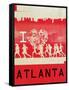 I Heart Running Atlanta-null-Framed Stretched Canvas