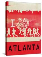 I Heart Running Atlanta-null-Stretched Canvas