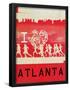 I Heart Running Atlanta-null-Framed Poster