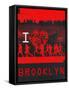 I Heart Running Brooklyn-null-Framed Stretched Canvas