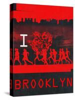 I Heart Running Brooklyn-null-Stretched Canvas