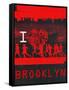 I Heart Running Brooklyn-null-Framed Stretched Canvas