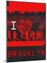 I Heart Running Brooklyn-null-Mounted Poster